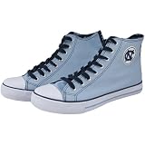 North Carolina Tar Heels (UNC) Carolina Blue Hi-Top Canvas Shoes