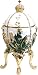 Royal White/Green Faberge Style Collectible Enameled Egg (6010-9)