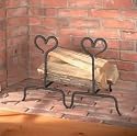 Andirons Black Wrought Iron, Wrought Iron Fireplace Andirons