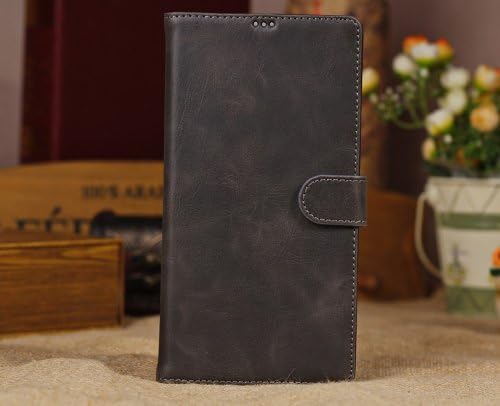 KABB New Arrival Crazy Horse Grain Leather Folio Wallet Case With Stand for Sony Xperia Z Ultra L39h(with Card Slots & Money Pocket) 4 color (Coffee)