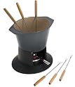 Le Creuset Cast Iron Gourmand Fondue Set, Granite
