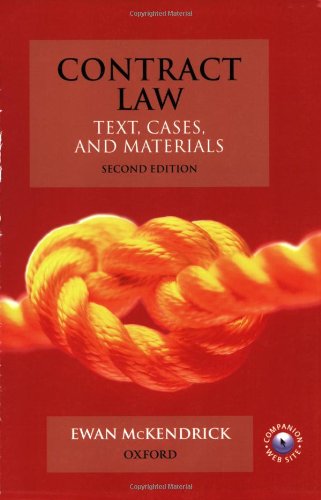 Contract Law: Text - Cases - & Materials