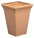 Emsa 503256 Blumenkübel, eckig 38 x 38 cm terracotta LINEA