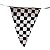 100 Ft Black White Checkered Flags Banner Pennant Car Racing Kid's Toy