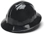 Pyramex Black Full Brim Style 4 Point Ratchet Suspension Hard Hat
