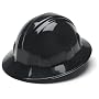 Pyramex 4 Point Full Brim Style with Ratchet Suspension - Black