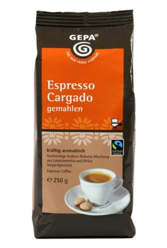 GEPA Espresso Cargado, 4er Pack (4 x 250 g Packung) 
