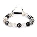 BRCbeads Gemstone Bracelets Natural Black Tourmaline Birthstone Healing Power Crystal Beads Handmade 10mm Stretch Macrame Adjustable Loose Beads With Gift Box Unisex