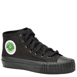 PF Flyers Boys' Center Hi (Toddler-Youth) - 2 Youth M - Black/Black