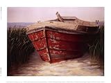 Karl Soderlund Red Boat 8x6 Poster Print