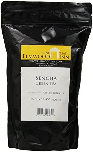 Elmwood Inn Fine Teas, Chinese Sencha Green Tea, 16-Ounce Pouch