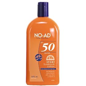NO-AD Sport Sunblock Lotion, SPF 50, 16 Ounces