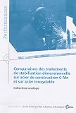 Performances, Novembre 2005 : Comparaison des traitements de stabilisation dimensionnelles sur acier de construction C-Mn et sur acier inoxydable : Soudage