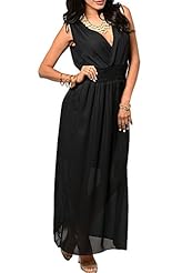 Sleeveless Flowy Sheer Chiffon/Polyester/Silk Maxi Dress 