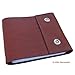 LIBRO - Handmade Italian Leather CD Carrying Case (Dark Leather)