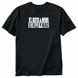 T-Shirt Black  St. Kitts & Nevis Negative  Country