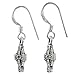 Sterling Silver Celtic Design Cross Shepherds Hook Earrings