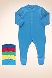 5 Pack - Pure Cotton Assorted Sleepsuits