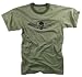 Olive Drab Vintage Slub T-shirt with Skull & Wing Logo