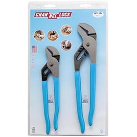 Channellock TG-1 2 Piece 9-1 2-Inch and 12-Inch Tongue and Groove Plier Gift Set by CHANNELLOCK