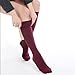 Fytto Style 1020 Women's Comfy Compression Socks, 15-20mmhg, Knee High, Burgundy, Small Size