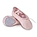 YYXR Toddler Girls Kids Classic Pale Apricot Canvas split-sole Ballet Slippers Dance Gymnastics Yoga Shoes Flats US Size 8.5M US Toddler