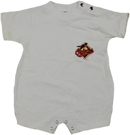 Baltimore Orioles MLB Toddlers One Piece Romper (12 Months, White)