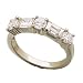 Platinum Five Stone Diamond Band