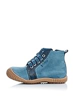 PEKIS Zapatillas abotinadas Lona Tintada (Azul)
