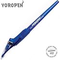 Pack of 12 Blue Yoropens; ergonomic ballpoint pen