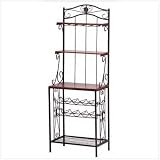 BAKER'S STYLE WINE AND GLASS RACK