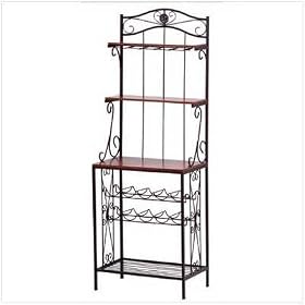 BAKER'S STYLE WINE AND GLASS RACK by SHOPZEUS