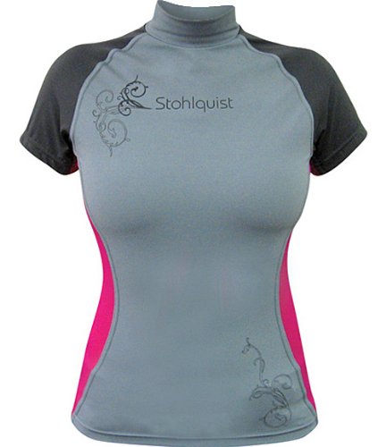 Stohlquist Womens Short Sleeve Burnout Rashguard