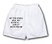 White Boxer Short with My friends are my estate. - Emily Dickinson
