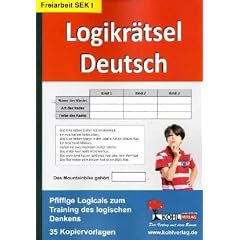 Logikr�tsel Deutsch Pfiffige Logicals zum Training des logischen Denkens