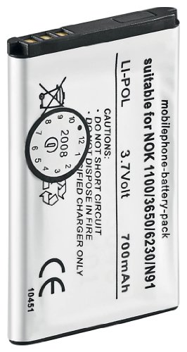 1aTTack Ersatzakku f&uuml;r Nokia 1100/6230 (700mAh)