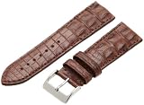 Hadley-Roma Men's MS2019RB-240 24-mm Brown Genuine Crocodile Leather WatchStrap