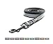 Pawtitas 6 FT Padded Dog Leash with Comfortable Neoprene Padding Handle - Black Lead | Medium Reflective Dog Leash with Highly Reflective Band Perfect for Medium and Large Dogs and Puppies