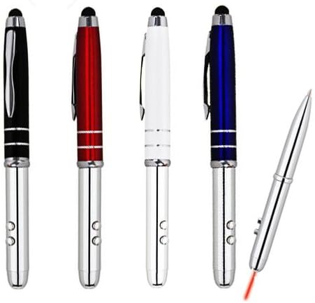 Ttuch 4-in-1 Capacitive Soft Touch Stylus with L.E.D. Flashlight Laser pointer and Ballpoint Pen