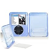 Apple Ipod Nano 3rd Generation Trans. Dark Blue Protective Case With Lens and Leg Stand