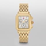 Michele Woman’s MWW06P000016 Deco Day Diamond Dial Gold Bracelet Watch