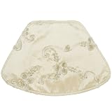 Champagne Ribbon Taffeta Wedge-Shaped Placemats for Round Tables by Sweet Pea Linens