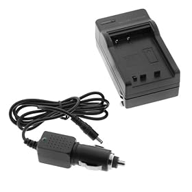 Premium NP-BD1 NP-FD1 Battery Charger with Car Charger Adapter for Sony CyberShot DSC-T900, DSC-T90, DSC-G3, DSC-T77, DSC-T500, DSC-T700 Digital Camera & Camcorder