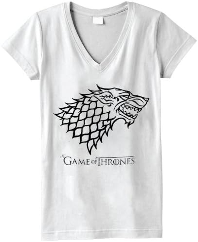 Game of Thrones - White Stark Outline - Junior's T-Shirt