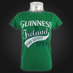 Guinness Green White Pure Genius Ladies Tee