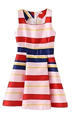 A-line Striped Print Lace Spring Fall Sleeveless Knee Length Bodycon Dress 