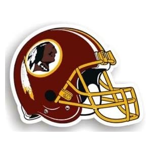 Washington Redskins 12 Vinyl Helmet Car Magnet"
