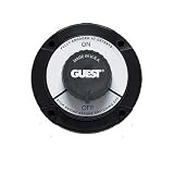 Guest 2112A Universal Mount Marine Battery On/Off Switch (230 Continuous, 345 Momentary Amps, Black)