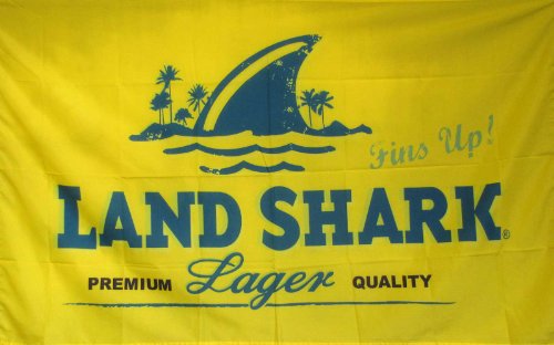NEOPlex 3' x 5' Premium Beer Flag - LAND SHARK Lager