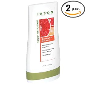 Jason Natural Cosmetics Smoothing Lotion, Grapefruit & Aloe Vera, 5 fl oz (150 ml) (Pack of 2)